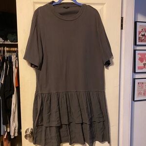 COS Charcoal Short Sleeve Top